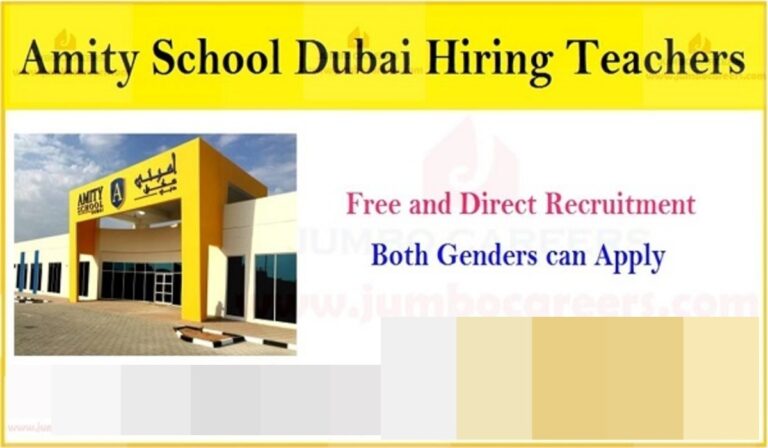 Amity School Jobs in Dubai