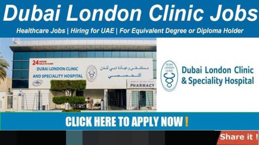 Apply Online For Dubai London Hospital Careers: Medical Jobs in UAE Here