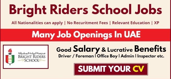 Bright Riders School Careers Dubai & UAE