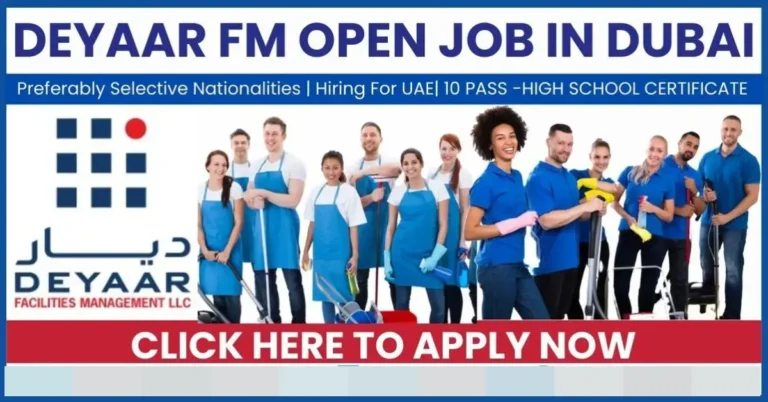 Deyaar Facilities Management Jobs in Dubai