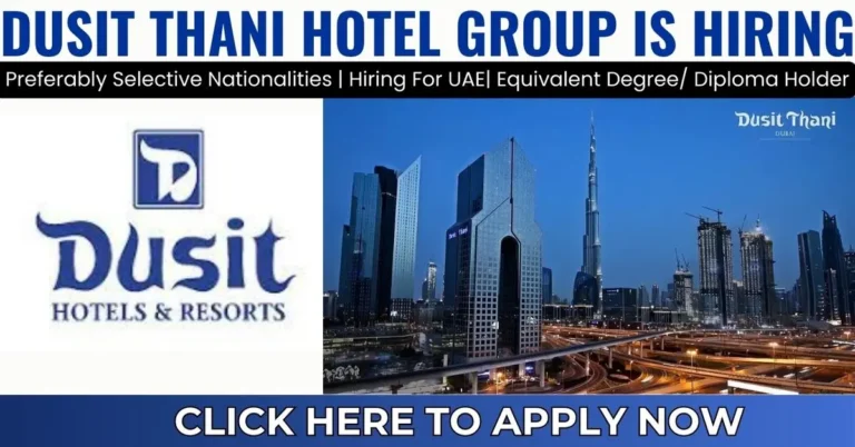 Dusit Thani Hotel Jobs in UAE