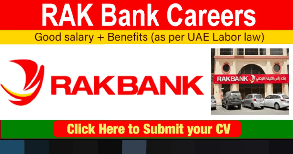 RAK Bank Careers: Bank Of Ras Al Khaimah Jobs