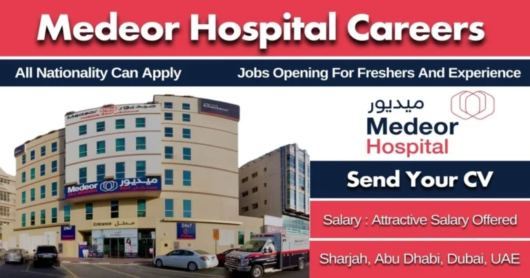 Apply For Medeor Hospital Careers in Abu Dhabi: New UAE Vacancies Here